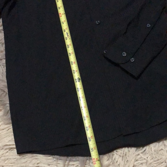 Like New Mens Van Heiden Satin Stripe ClassFit Shirt-Cotton/Poly-15.5/34/35 - Picture 10 of 15